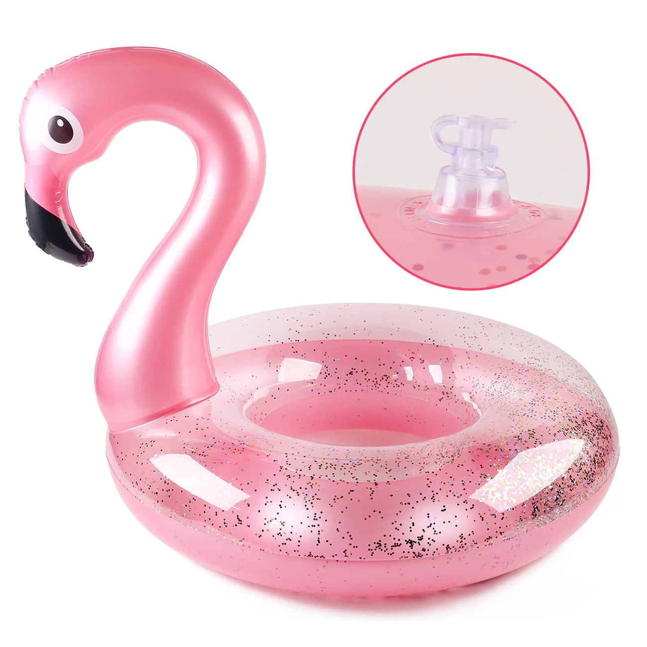 Flotador de piscina de flamenco para adultos y niños.