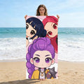 Toalla de playa de microfibra k-pop.