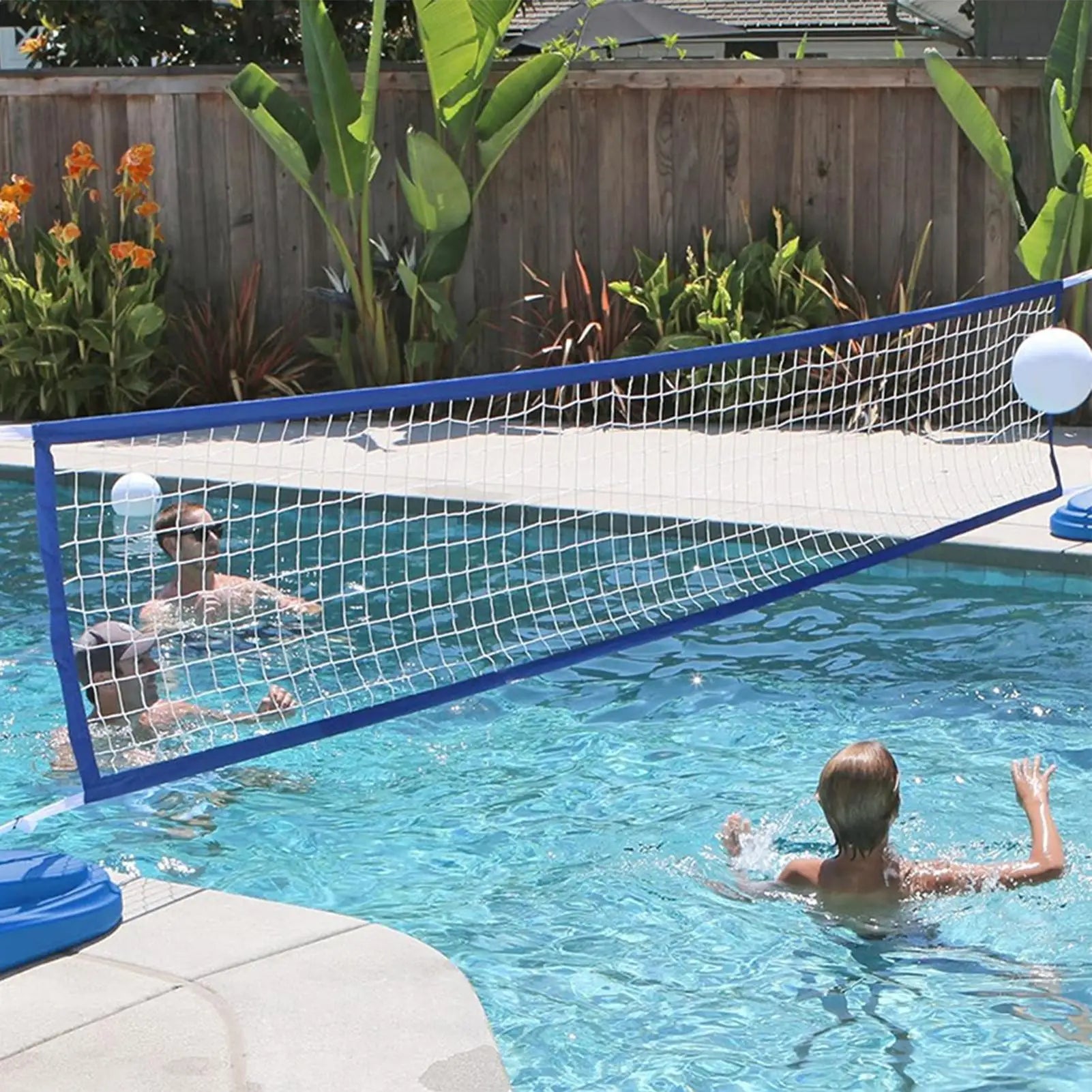 Red de voleibol para piscina.