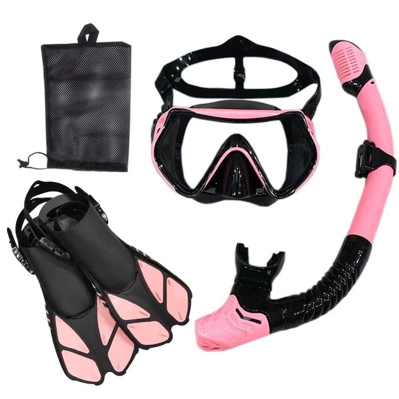 Máscara y gafas de buceo con snorkel, juego de tubo de natación para buceo, adulto, unisex.