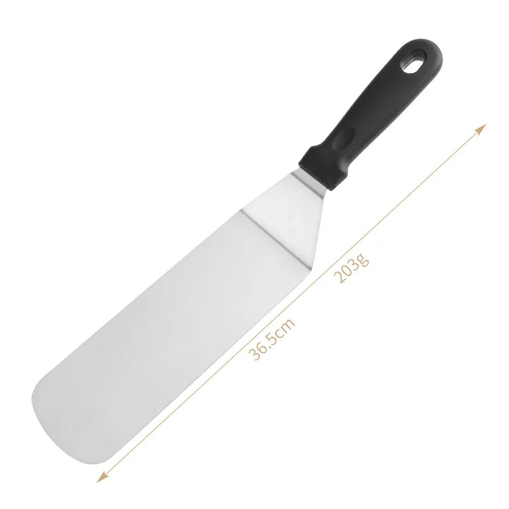 Juego de herramientas para barbacoa de acero inoxidable duradero.