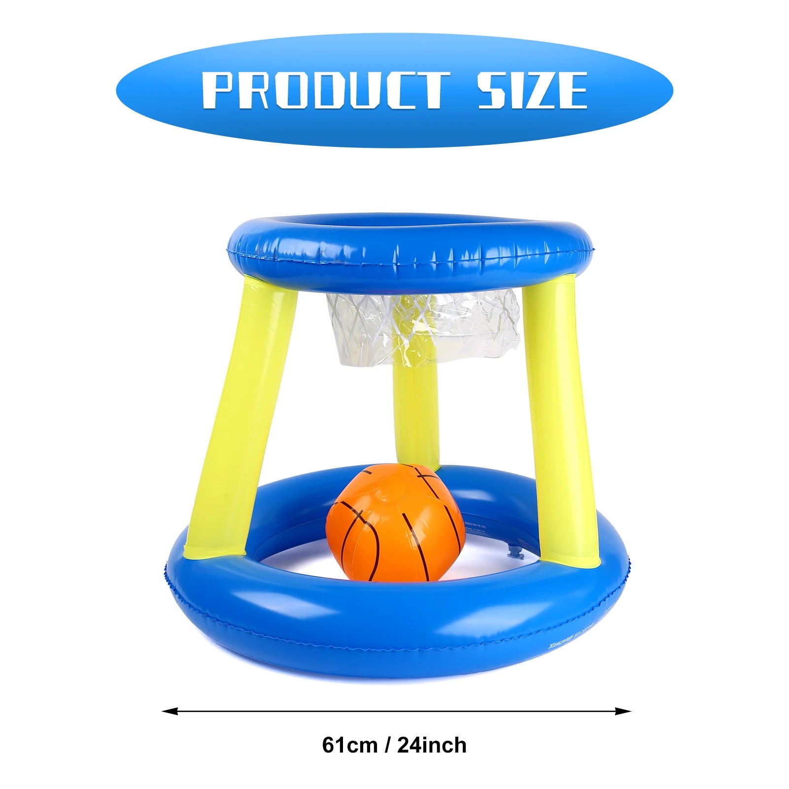 Red de voleibol de piscina, aro de baloncesto, juego de portería de mano.