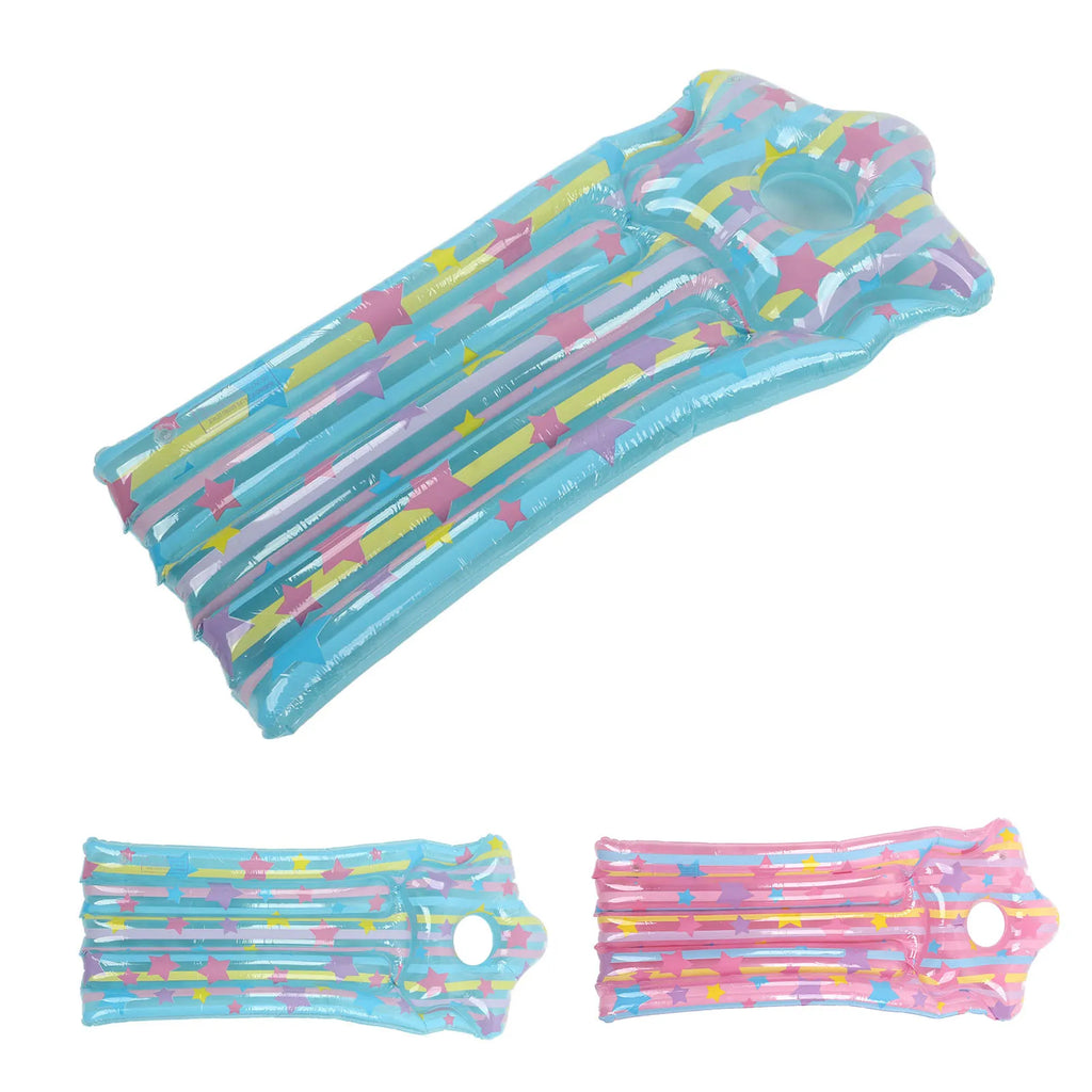 Colchoneta inflable para piscina, 130x60cm.