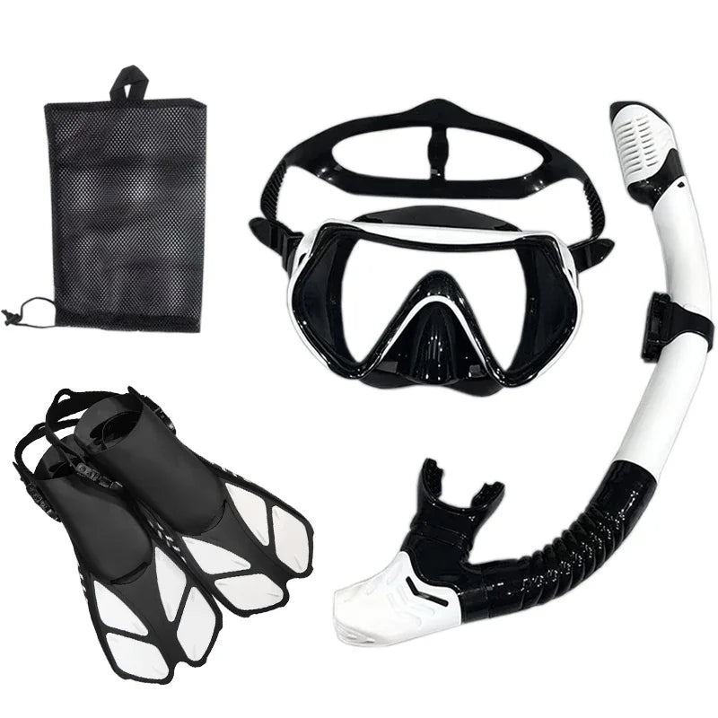 Máscara y gafas de buceo con snorkel, juego de tubo de natación para buceo, adulto, unisex.