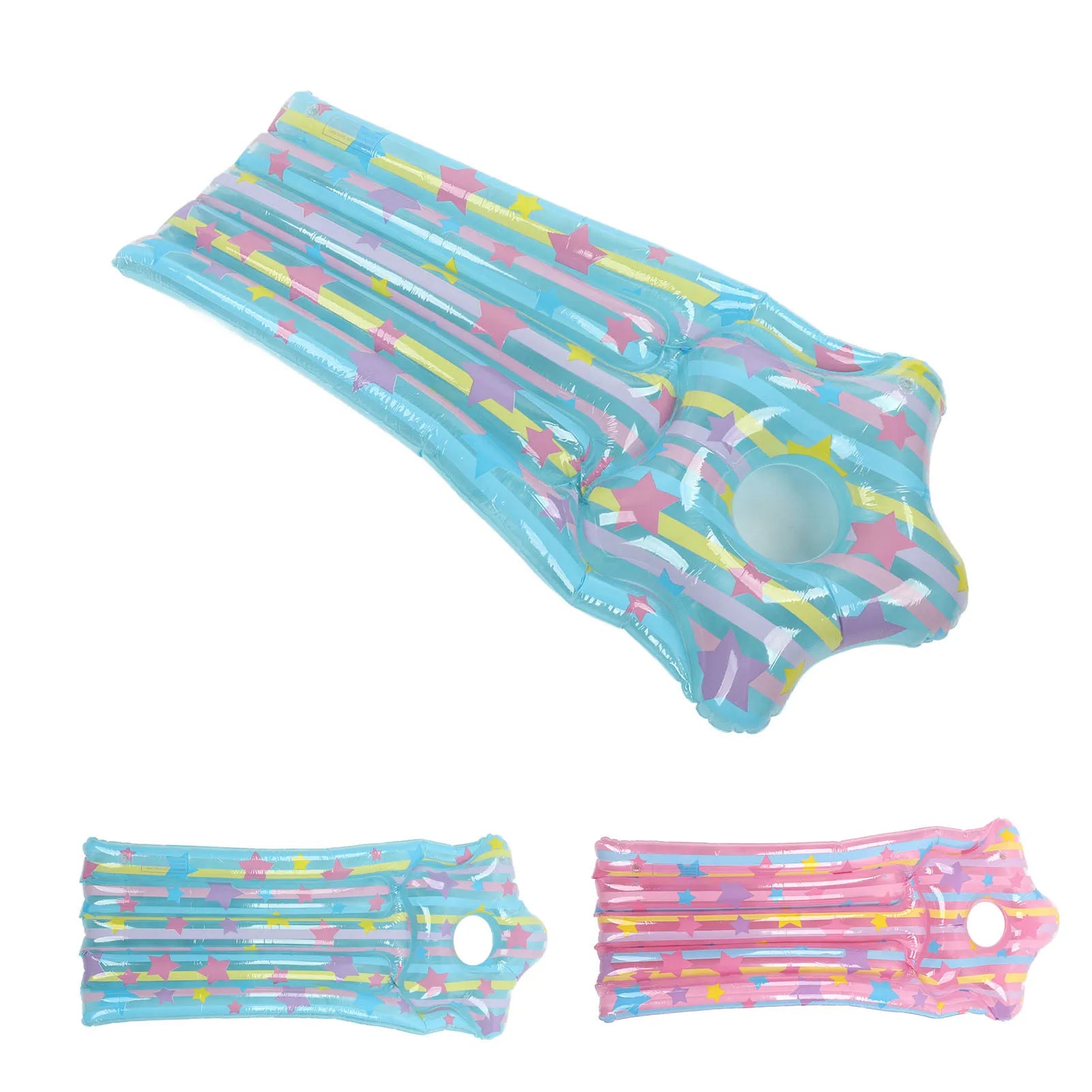 Colchoneta inflable para piscina, 130x60cm.