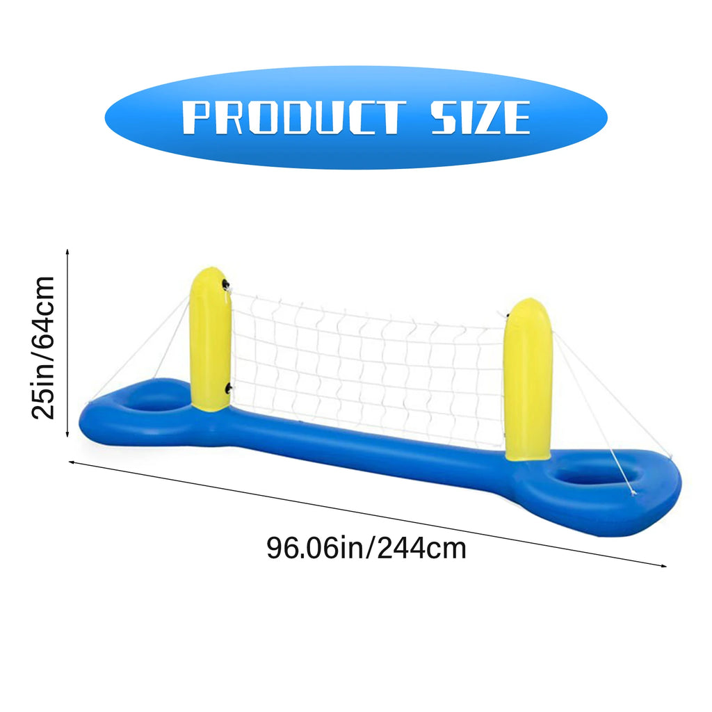 Red de voleibol de piscina, aro de baloncesto, juego de portería de mano.
